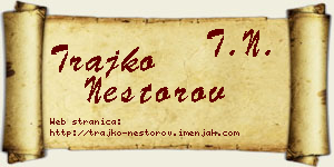 Trajko Nestorov vizit kartica